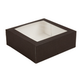 269.65-SCATOLE PER PASTICCERIA CON FINESTRA 'THEPACK'  28x28x10 CM CIOCCOLATO CARTONE NANO-MICRO + OPP (50 u.)