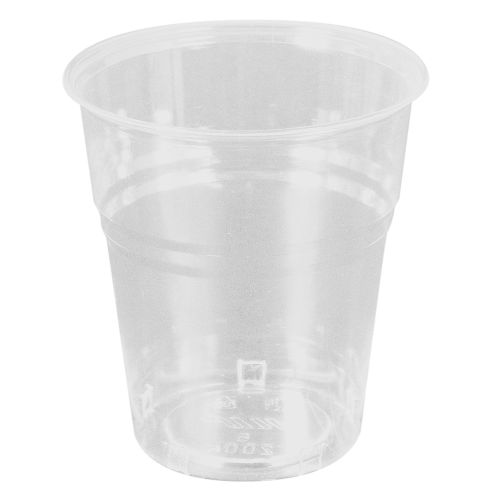 223.99-BICCHIERI COMPOSTABILI 200 ML Ø 7,85x8 CM TRASPARENTE PLA (50 u.)