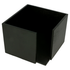 210.40-DISPENSER TOVAGLIOLI 'BAMBOO'  13,5x13,5x10 CM NERO BAMBÙ