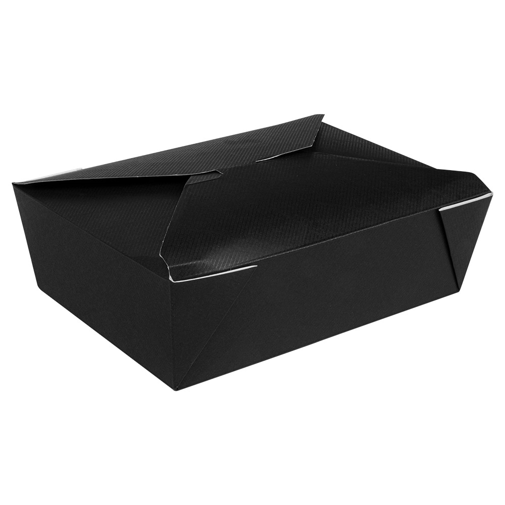 234.64-SCATOLE AMERICANE PER MICROONDE 'THEPACK' 1980 ML 19,6x14x6,2 CM NERO CARTONE NANO-MICRO + PP (50 u.)
