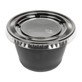 215.22-50 COPPETTE PICCOLE + 50 COPERCHI 120 ML Ø7,4x4,6 CM NERO PP