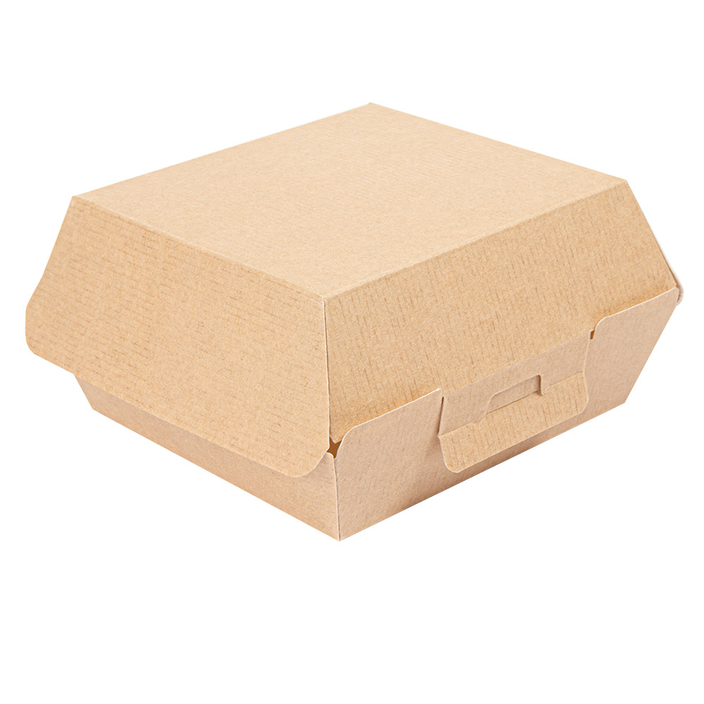 234.05-SCATOLE HAMBURGER 'THEPACK'  13x12,5x6,2 CM (S) NATURALE CARTONE NANO-MICRO (50 u.)