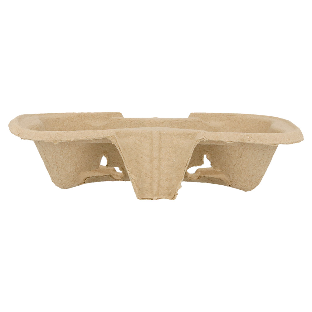 192.22-PORTABICCHIERI, 2 POSTI  21x10,5 CM NATURALE CARTONE (100 u.)