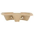 192.22-PORTABICCHIERI, 2 POSTI  21x10,5 CM NATURALE CARTONE (100 u.)