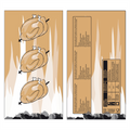 188.30-SACCHETTI PER 1 POLLO  45 G/M2 + 15µ PP 18+5,5x33 CM MARRONE KRAFT (100 u.)