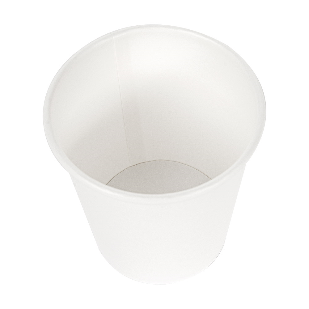254.46-TERRINA PICCOLA 120 ML (4 oz) 210 + 18 PE G/M2 Ø6/4,5x6,5 CM BIANCO CARTONE (50 u.)