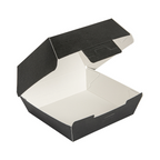 234.08-SCATOLE HAMBURGER 'THEPACK'  13x12,5x6,2 CM (S) NERO CARTONE NANO-MICRO (50 u.)