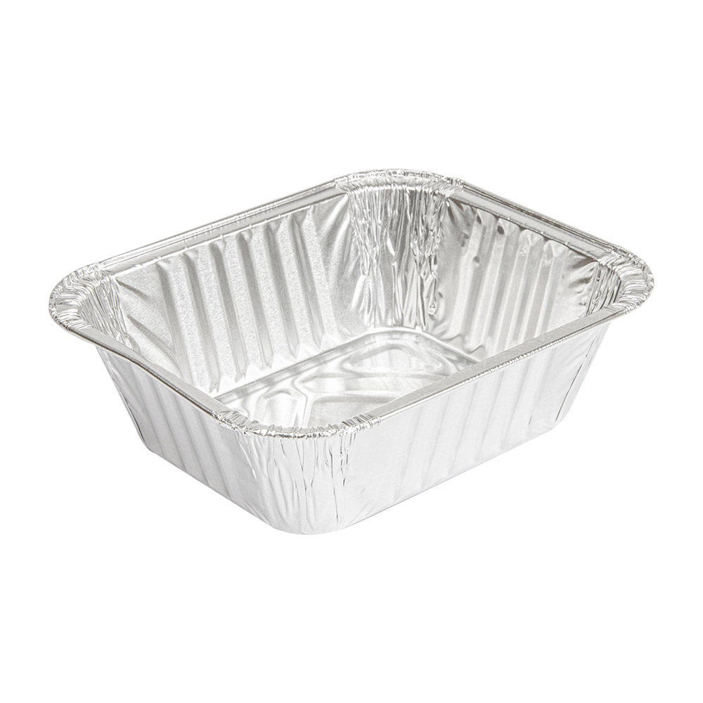 135.37-VASCHETTA RETTANGOLARE  490 ML 15x12,5x4,4 CM ALLUMINIO (100 u.)