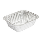 135.37-VASCHETTA RETTANGOLARE  490 ML 15x12,5x4,4 CM ALLUMINIO (100 u.)