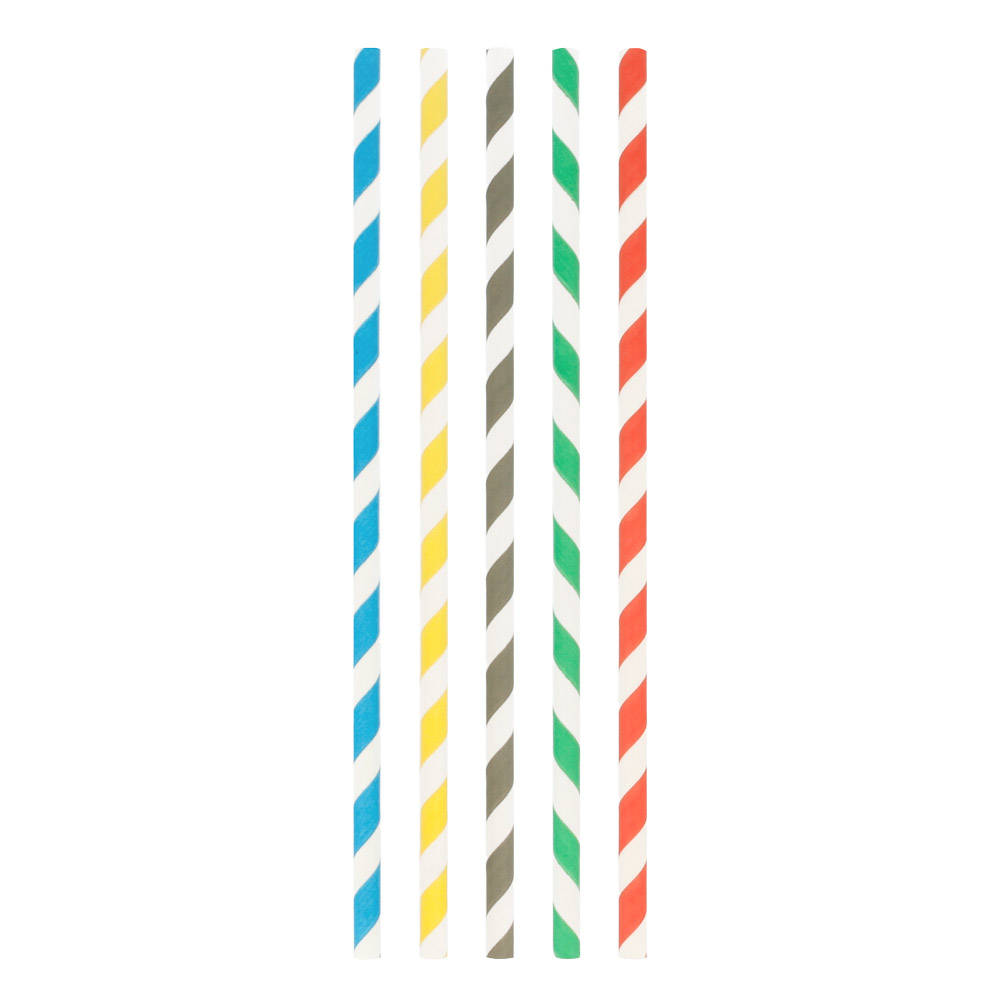 180.91-CANUCCE A STRISCE IMBUSTATI 'PAPER'  Ø0,60x20 CM COLORI VARIE CARTA (250 u.)