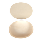 266.09-MINI SCATOLA OVALE CON COPERCHIO 'WOOD'  19,5x14,5x5 CM NATURALE LEGNO