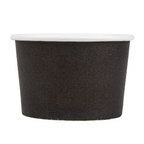 226.53-COPPETTE GELATI 120 ML 210 + 18PE G/M2 Ø 7,7x4,7 CM NERO CARTONE (50 u.)
