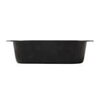 267.81-CONTENITORI LACCATI 497 ML 15,7x12,4x4 CM NERO/ORO ALLUMINIO (50 u.)
