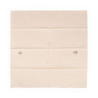 212.47-TOVAGLIOLI ECOLABEL 2 VELI PIEGATO 1/8 'FEEL GREEN'  18 G/M2 40x40 CM NATURALE TISSUE RICICLATO (50 u.)