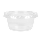215.07-50 COPPETTE PICCOLE + 50 COPERCHI 60 ML Ø6,2x3,2 CM TRASPARENTE PP