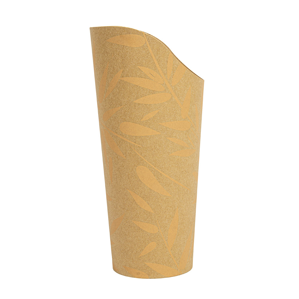 281.45-BICCHIERE PER FRITTI APERTO 'FEEL GREEN' 22 OZ - 660 ML 250 + 20PE G/M2 Ø8,5x18 CM MARRONE CARTONE (50 u.)