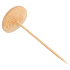 180.34-24 U. MINI PIATTI CON SPIEDINI 'BAMBOO'  Ø 4x10 CM NATURALE BAMBÙ