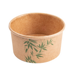 217.57-COPPETTA GELATI 'FEEL GREEN' 90 ML 210 + 18 PE G/M2 Ø7,2x4 CM MARRONE CARTONE (50 u.)
