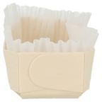 154.96-CONI + STAMPI IN SILICONE 'WOOD' 150 ML 12x6x3,5 CM NATURALE LEGNO (25 u.)