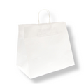 167.05-BORSE SOS TRAITEUR CON MANICI  90 G/M2 32+21x28,5 CM BIANCO CELLULOSA (250 u.)