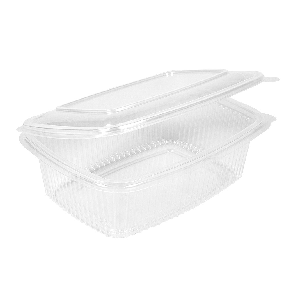 262.59-RECIPIENTI CON COPERCHIO 1000 ML 18,7x14,4x6,4 CM TRASPARENTE PP (50 u.)