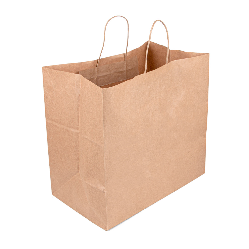 179.81-BORSE SOS TRAITEUR CON MANICI  90 G/M2 36+21x33,5 CM NATURALE KRAFT (250 u.)