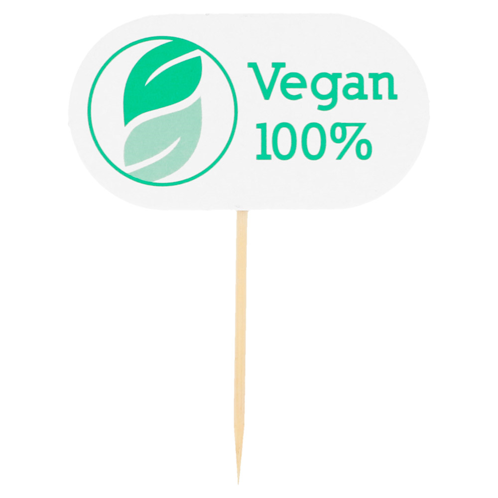 222.57-SPIEDINI - VEGAN   8 CM BIANCO LEGNO (100 u.)