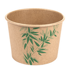 219.75-TERRINA 'FEEL GREEN' 500 ML 280 + 18 PE G/M2 Ø11x8,2 CM MARRONE KRAFT (50 u.)