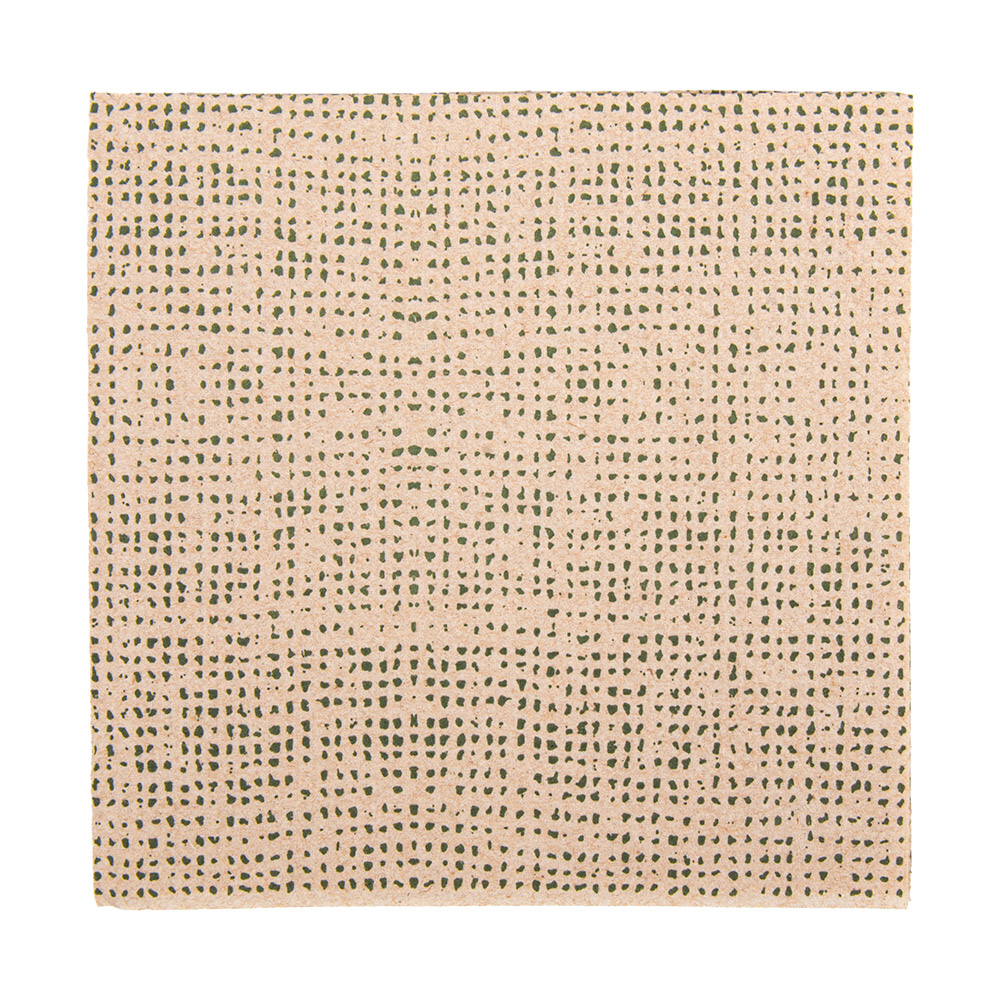 260.12-TOVAGLIOLI ECOLABEL P. 1/4 'DOUBLE POINT' DAKAR 19 G/M2 20x20 CM NATURALE TISSUE RICICLATO (100 u.)