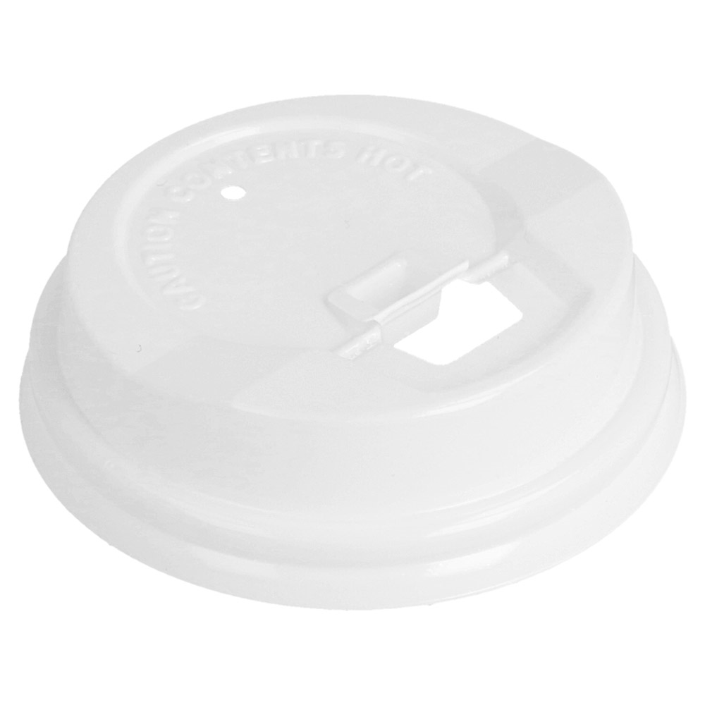 222.01-COPERCHIO ALTO PER BICCHIERI 120 ML  BIANCO PS (100 u.)
