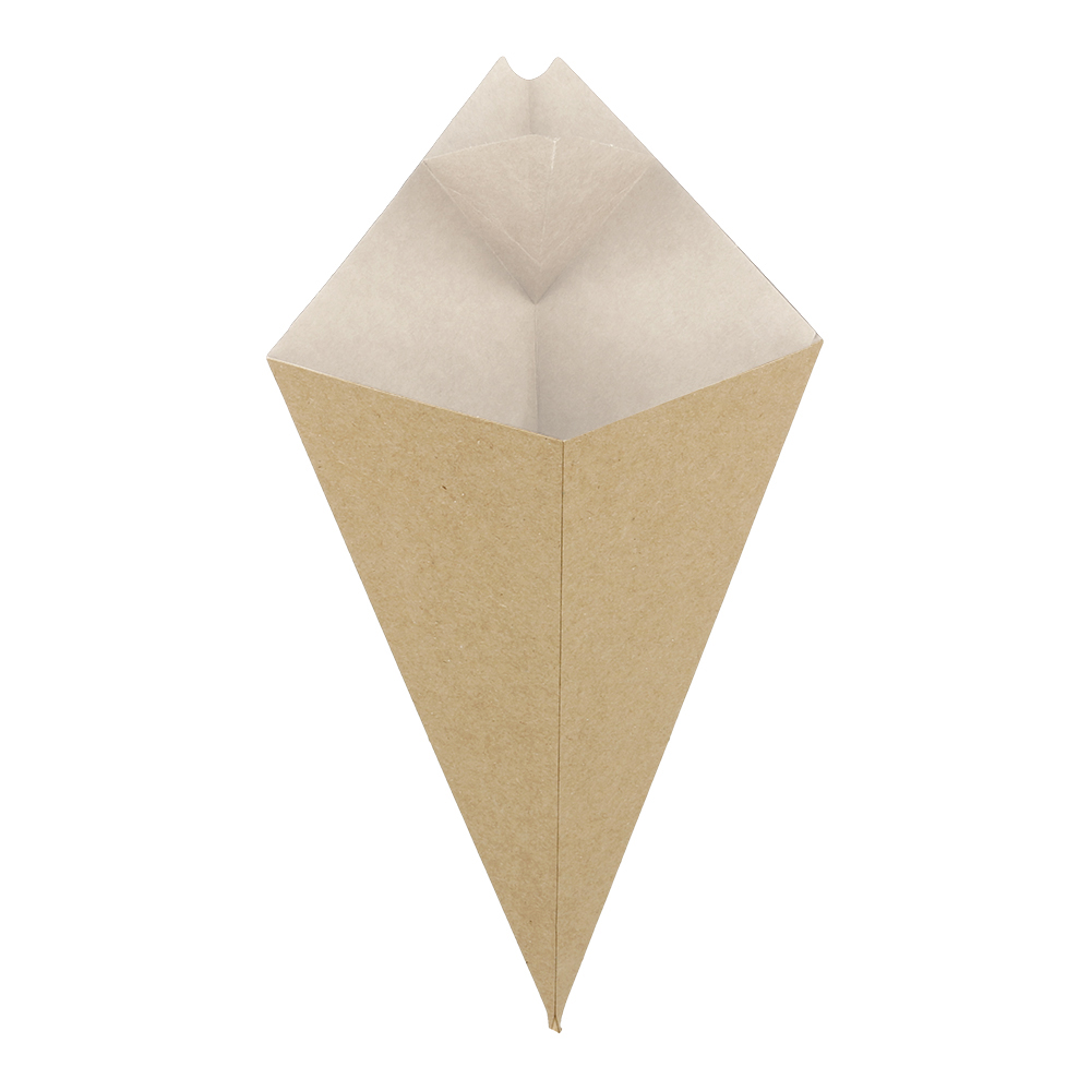 222.96-CONI PER FRITTI 'THEPACK' 100 G 21x12,5 CM NATURALE/BIANCO CARTONE NANO-MICRO (200 u.)