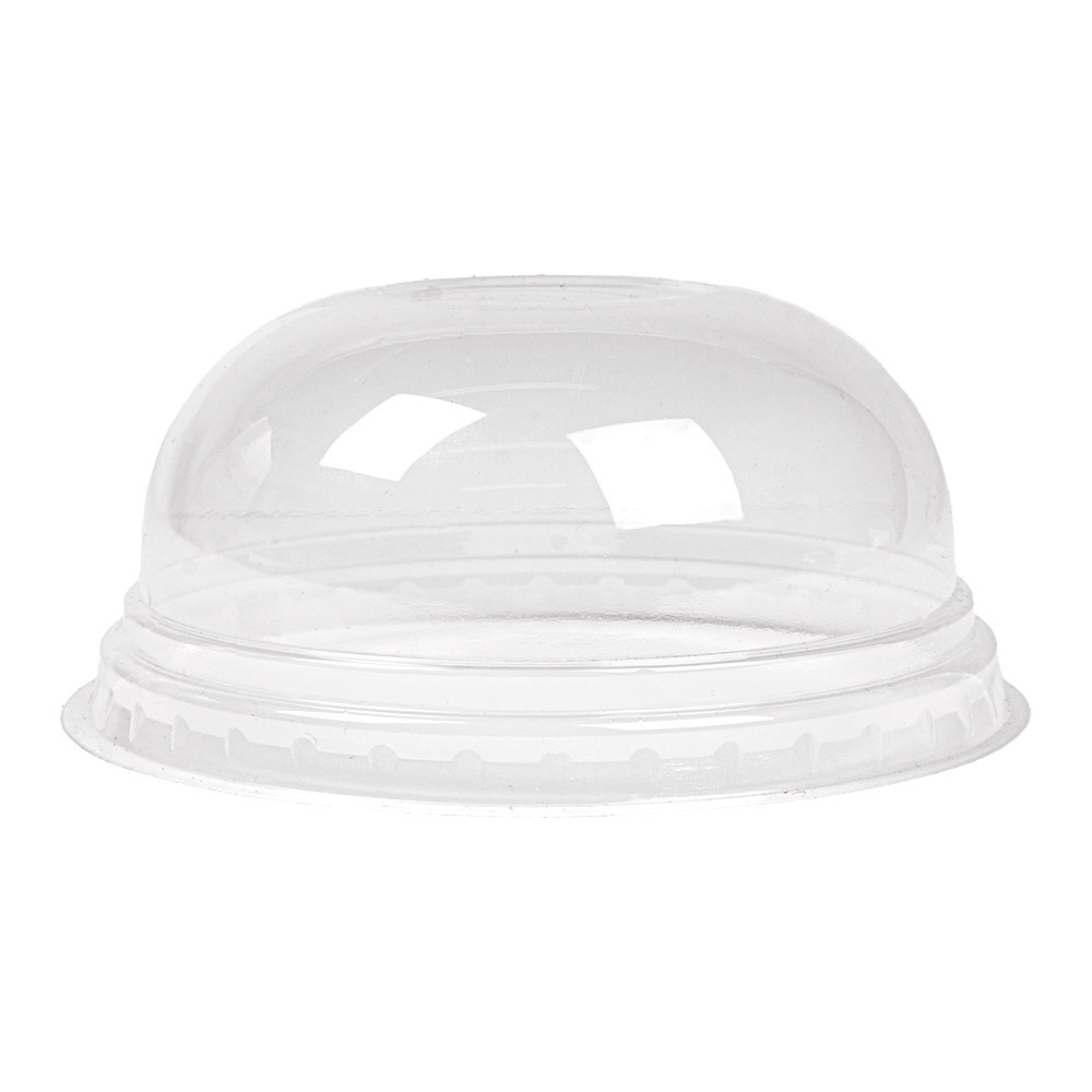231.41-COPERCHI A CUPOLA A SENZA FORO PER 224.02   Ø 9,5x4,4 CM TRASPARENTE PLA (50 u.)