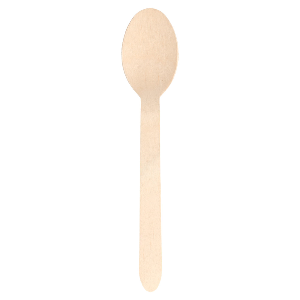 166.96-CUCCHIAI 'WOOD' MAKAN  15,8 CM NATURALE LEGNO (100 u.)