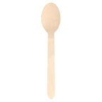 166.96-CUCCHIAI 'WOOD' MAKAN  15,8 CM NATURALE LEGNO (100 u.)