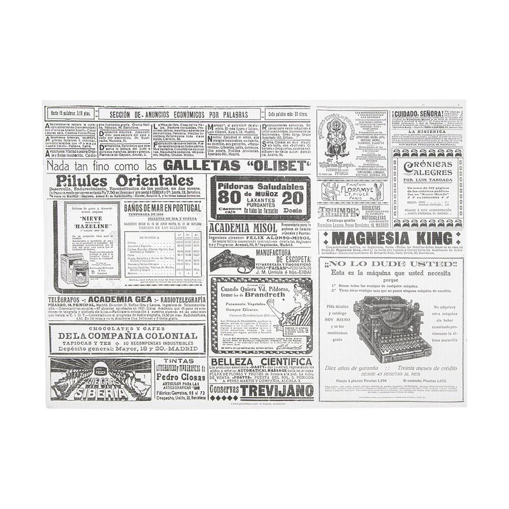 211.85-TOVAGLIETTE GACETA 48 G/M2 31x43 CM BIANCO CELLULOSA (500 u.)
