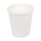 254.46-TERRINA PICCOLA 120 ML (4 oz) 210 + 18 PE G/M2 Ø6/4,5x6,5 CM BIANCO CARTONE (50 u.)