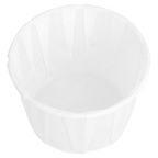 126.73-TERRINA CARTA PLISSETTATA 60 ML (2 oz) 80 G/M2 Ø5,5/3,9x3,5 CM BIANCO PERGAMANA ANTIGRASSI (250 u.)