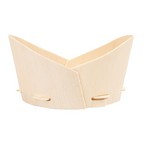 254.96-MINI RECIPIENTI PER SNACKS 'WOOD'  10,3x6x5,3 CM NATURALE LEGNO (10 u.)