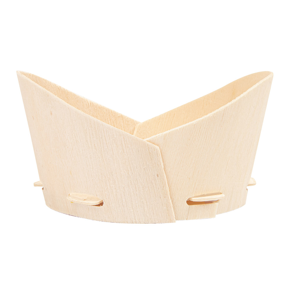 254.96-MINI RECIPIENTI PER SNACKS 'WOOD'  10,3x6x5,3 CM NATURALE LEGNO (10 u.)