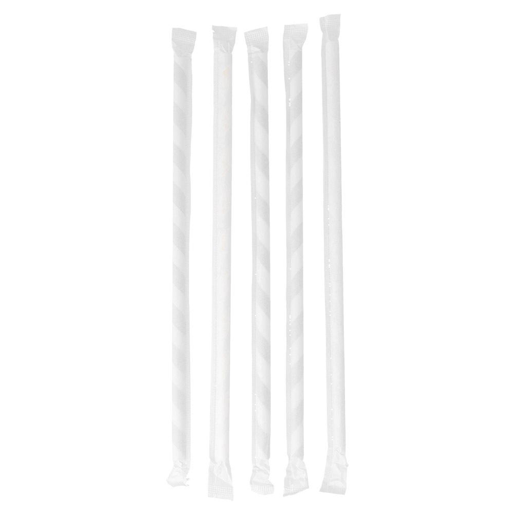 232.91-CANNUCCE A STRISCE AVVOLTE 'PAPER'  Ø0,80x23,5 CM COLORI VARIE CARTA (100 u.)