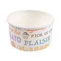 230.28-COPPETTE GELATI PAROLE 90 ML 210 + 18 PE G/M2 Ø7,2x4 CM BIANCO CARTONE (50 u.)