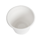 257.43-MINI TERRINE + COPERCHI 'BIONIC' 90 ML Ø 6,2x5,2+0,7 CM BIANCO BAGASSA (50 u.)