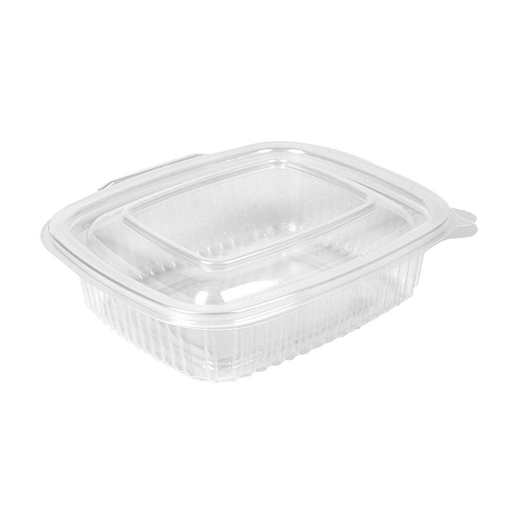 262.56-RECIPIENTI CON COPERCHIO 375 ML 14,3x12,6x4,1 CM TRASPARENTE PP (50 u.)