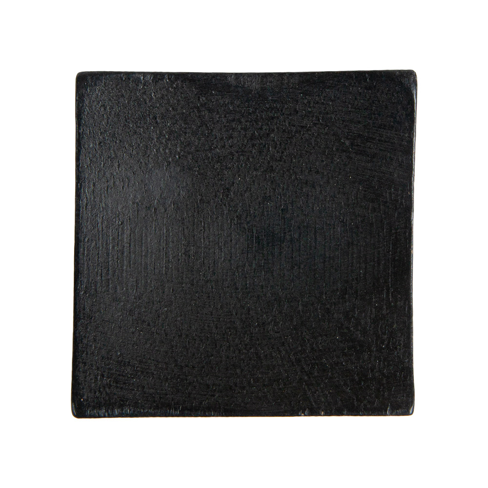 278.32-MINI PIATTI QUADRATI 'BAMBOO'  6x6x1 CM NERO BAMBÙ (12 u.)