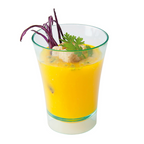 130.17-CONTENITORI APERITIVO MINI  60 ML Ø 5,1x6,5 CM VERDE ACQUA PS (12 u.)