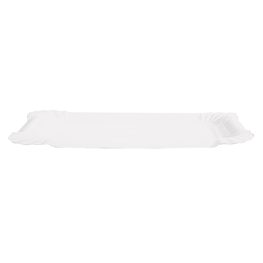 320.03-VASSOI PASTICCERIA - PICCOLI  250 G/M2 15x9 CM BIANCO CARTONE (250 u.)