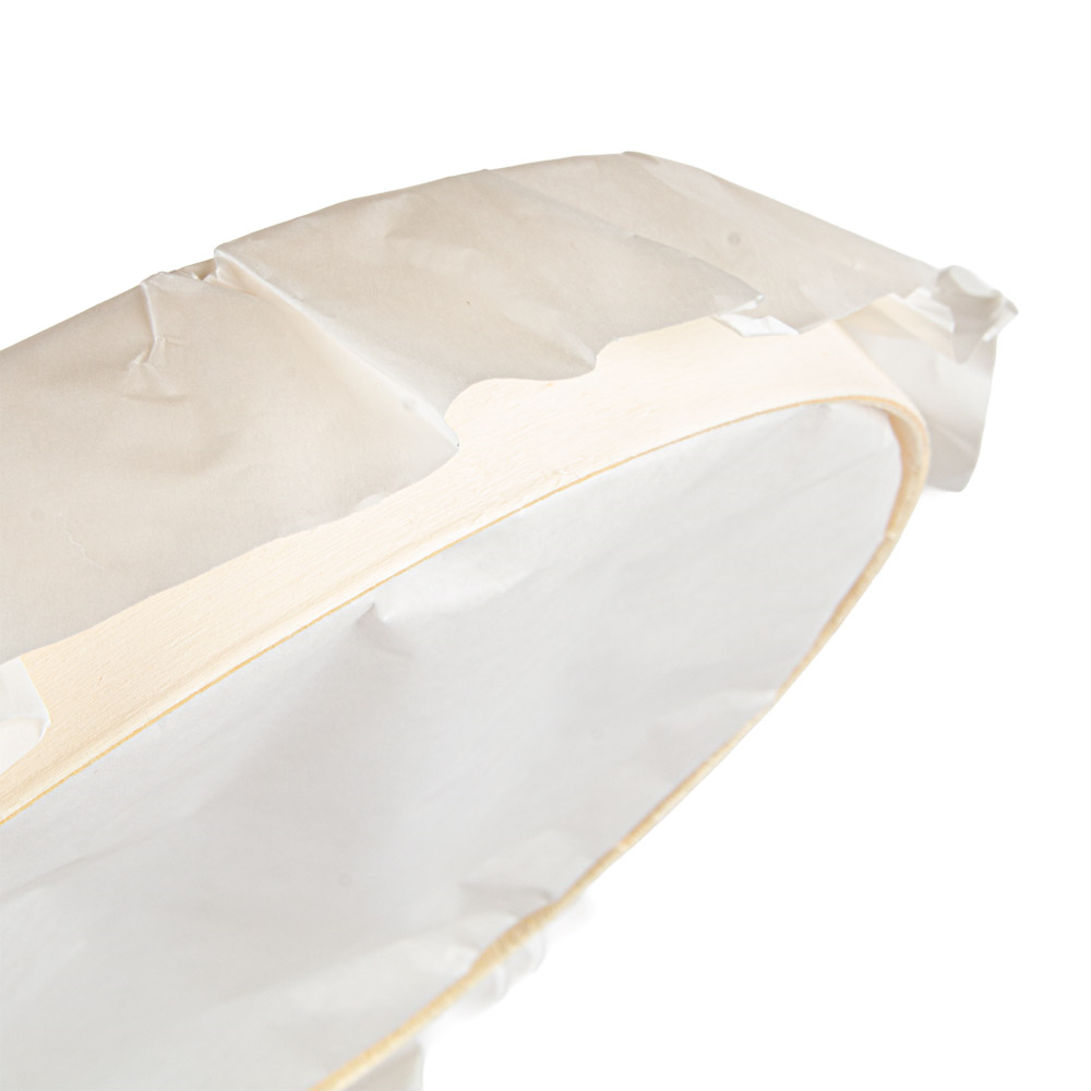 280.55-ANELLO DA FORNO CON CARTA 'WOOD' 1580 ML Ø 24x3,5 CM NATURALE LEGNO (10 u.)