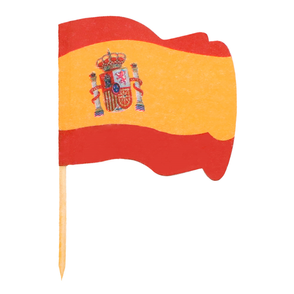189.67-BANDIERE - SPAGNA   4x3/6,5 CM COLORI VARIE LEGNO (144 u.)