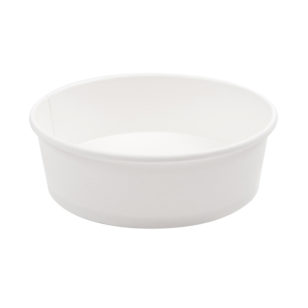 226.31-INSALATIERI 500 ML - 16,6 oz 300 + 18 PE G/M2 Ø15/12,8x4,5 CM BIANCO CARTONE (50 u.)