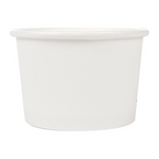 254.43-TERRINA PICCOLA 70 ML (2,3 oz) 210 + 18 PE G/M2 Ø6/5x4 CM BIANCO CARTONE (50 u.)